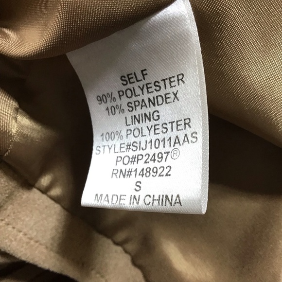 Altar'd State Camel Fringe Faux Suede Cropped Blazer - Picture 6 of 9